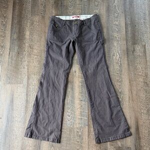 Y2K Unionbay Low Rise Flare Pants Brown Utility Bootcut Size 7